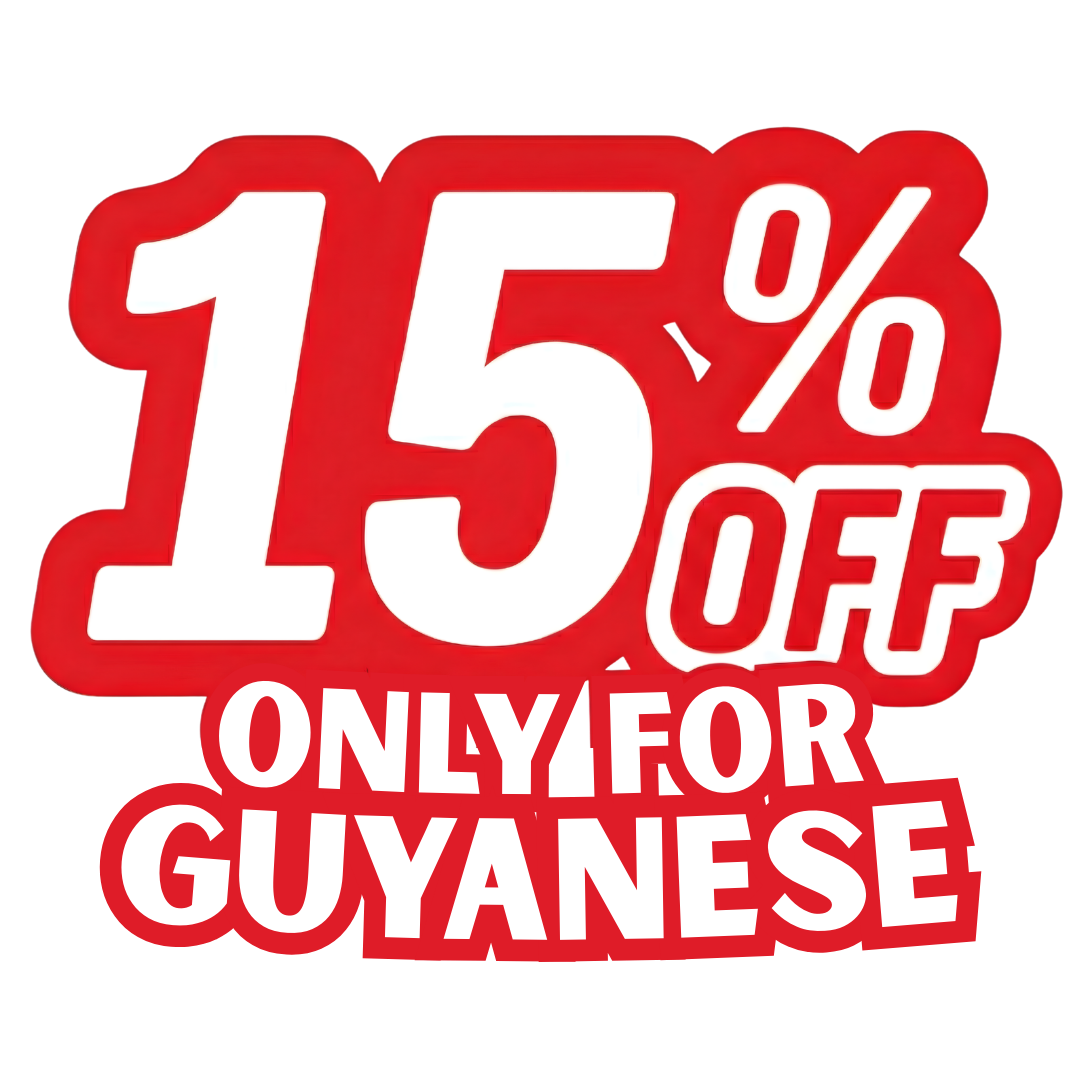 15% OFF for Guyanese