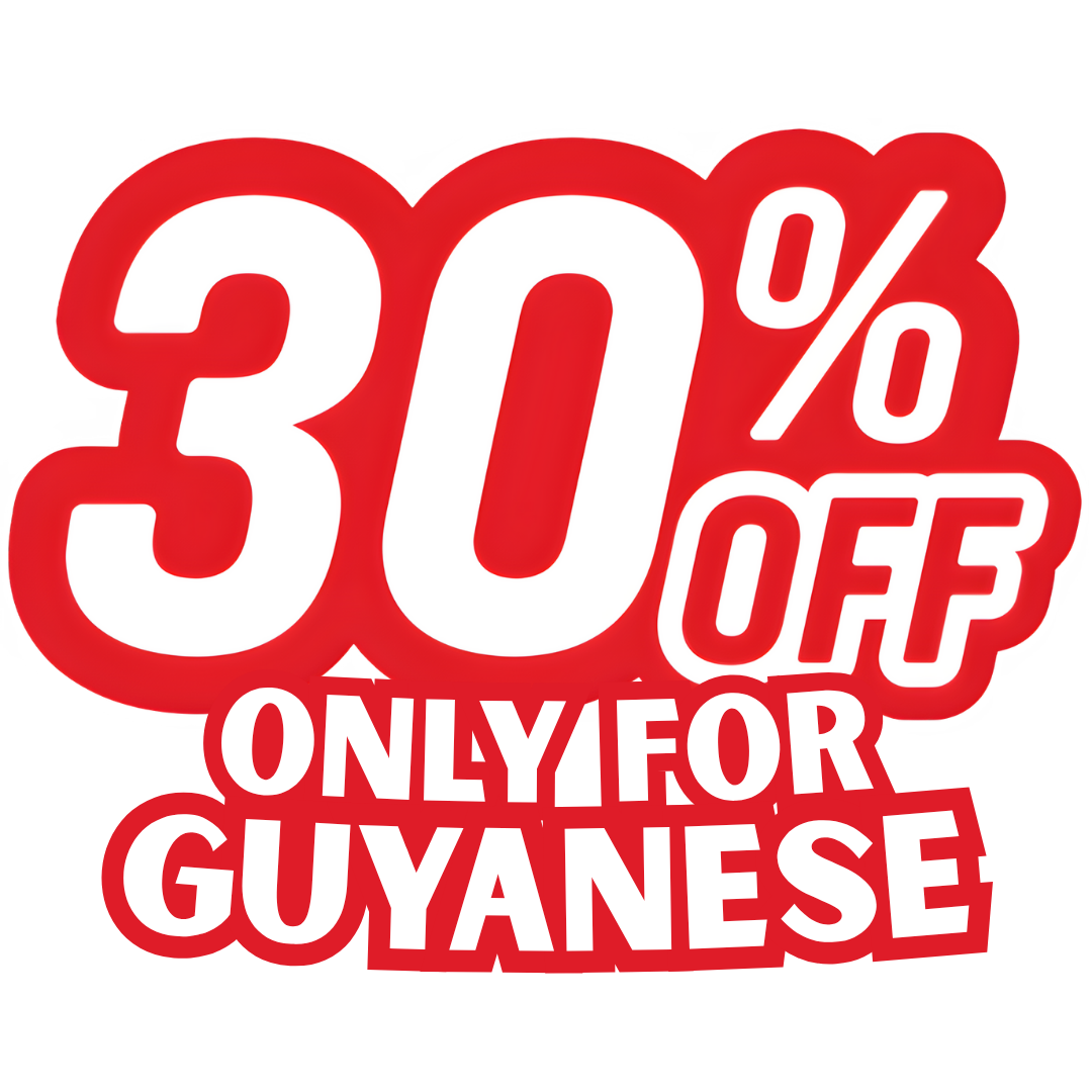 30% OFF for Guyanese